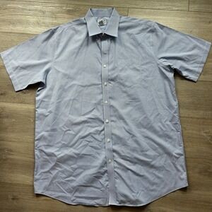 LL Bean Blue‎ Gingham Check Shirt Men's XLT Button Down Traditional Fit